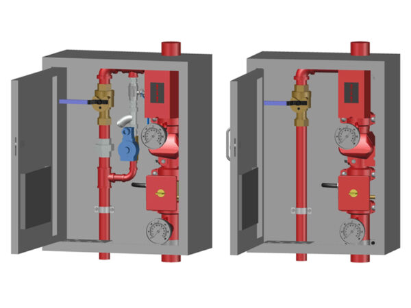 Residential Control Valve Assembly with Cabinet